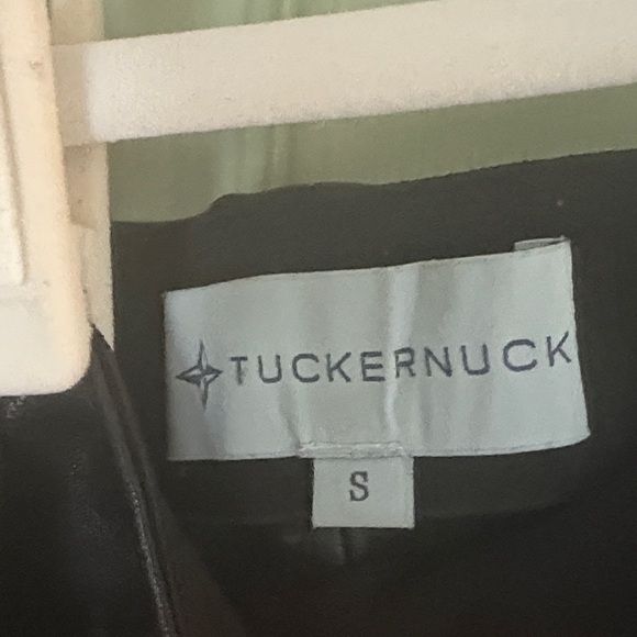 Tuckernuck Black Faux Leather Ashford Bootcut Ankle Pants | Size S - Picture 5 of 9